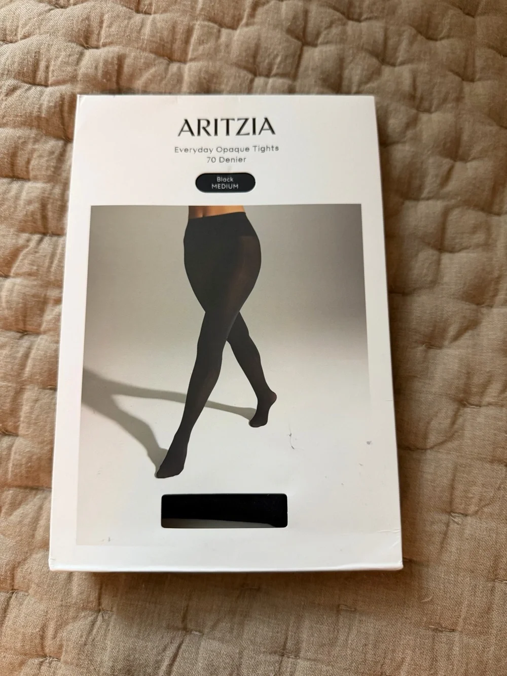 Aritzia Everyday Opaque Tights in Black - Medium